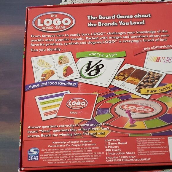 The LOGO Board Game - The Board Game About the Brands You Love! New - Open Box - Picture 8 of 9